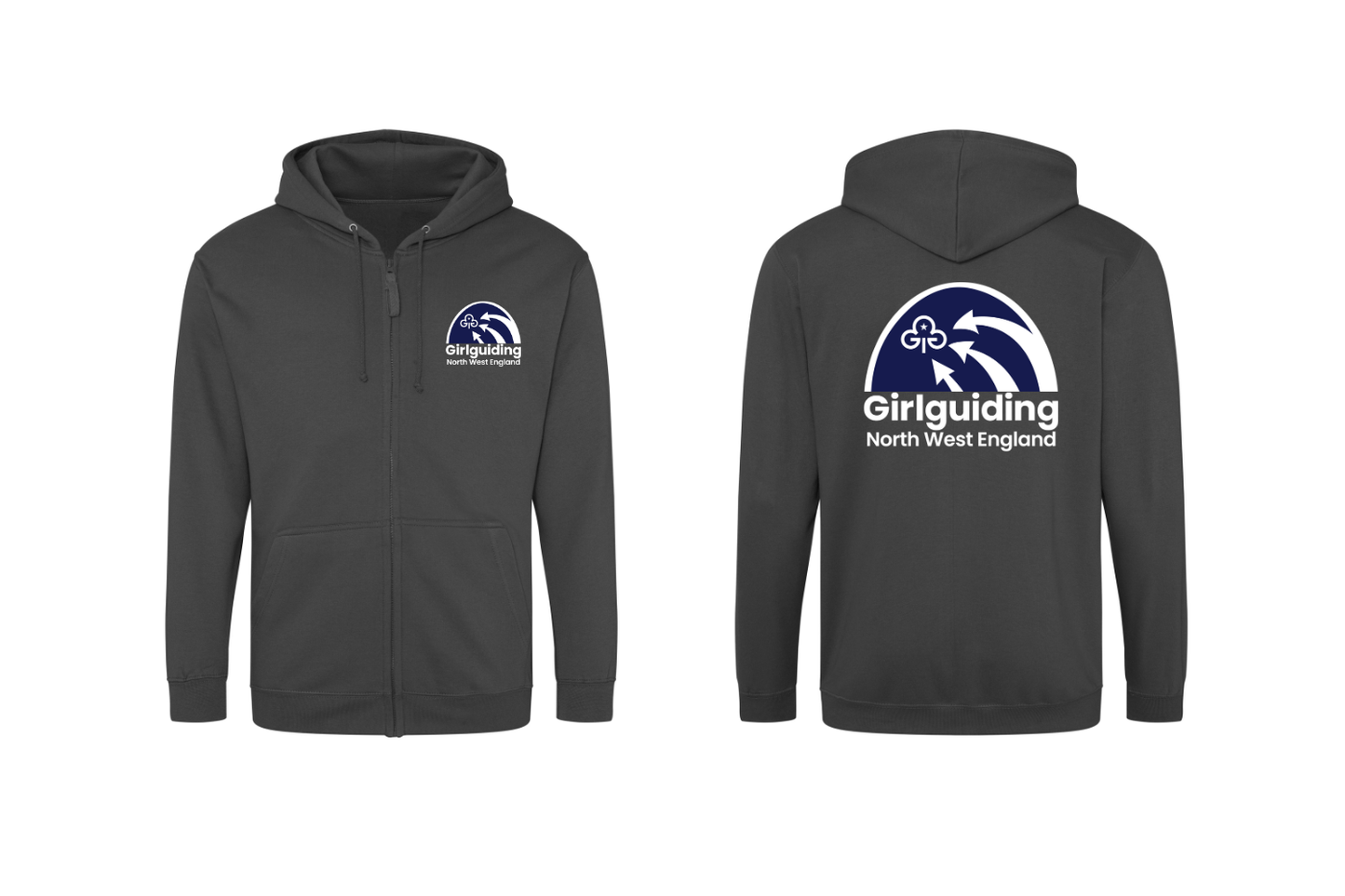 Region logo pullover and zipped hoodies