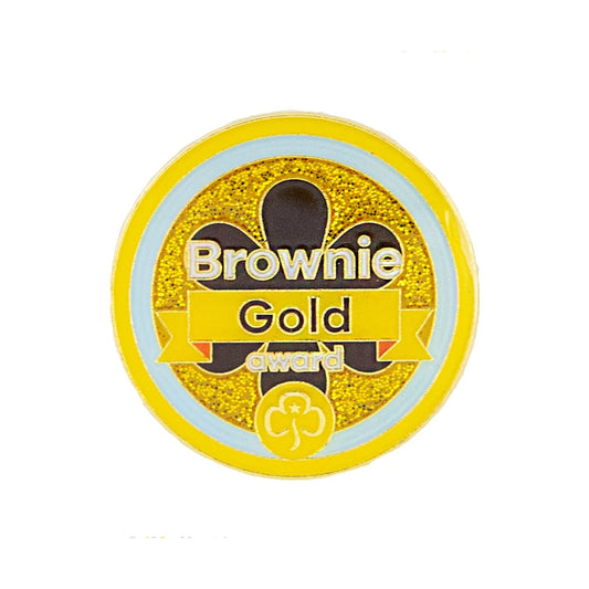Gold Award Metal Badge Brownies