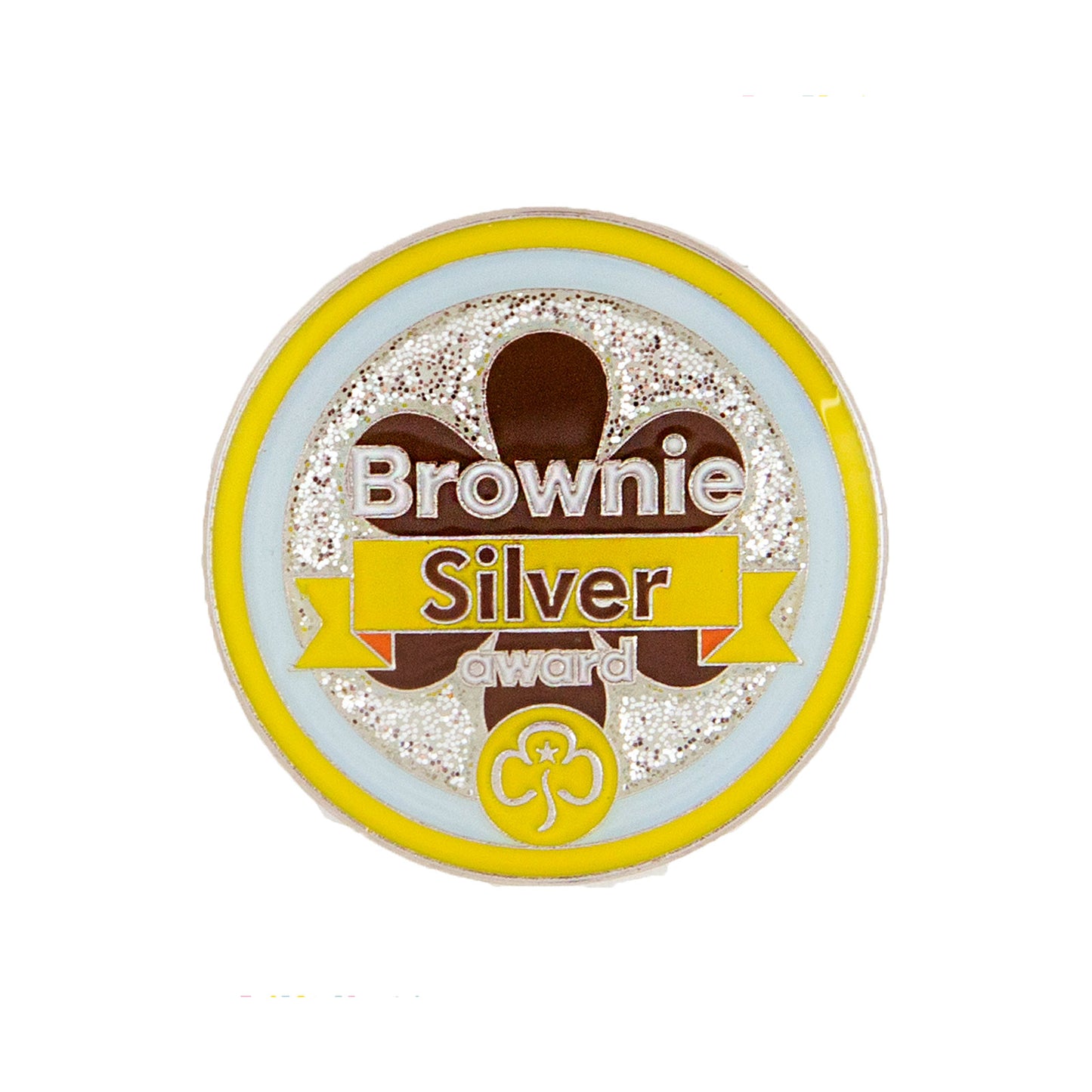Silver Award Metal Badge Brownies
