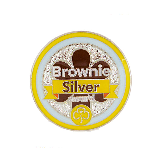 Silver Award Metal Badge Brownies