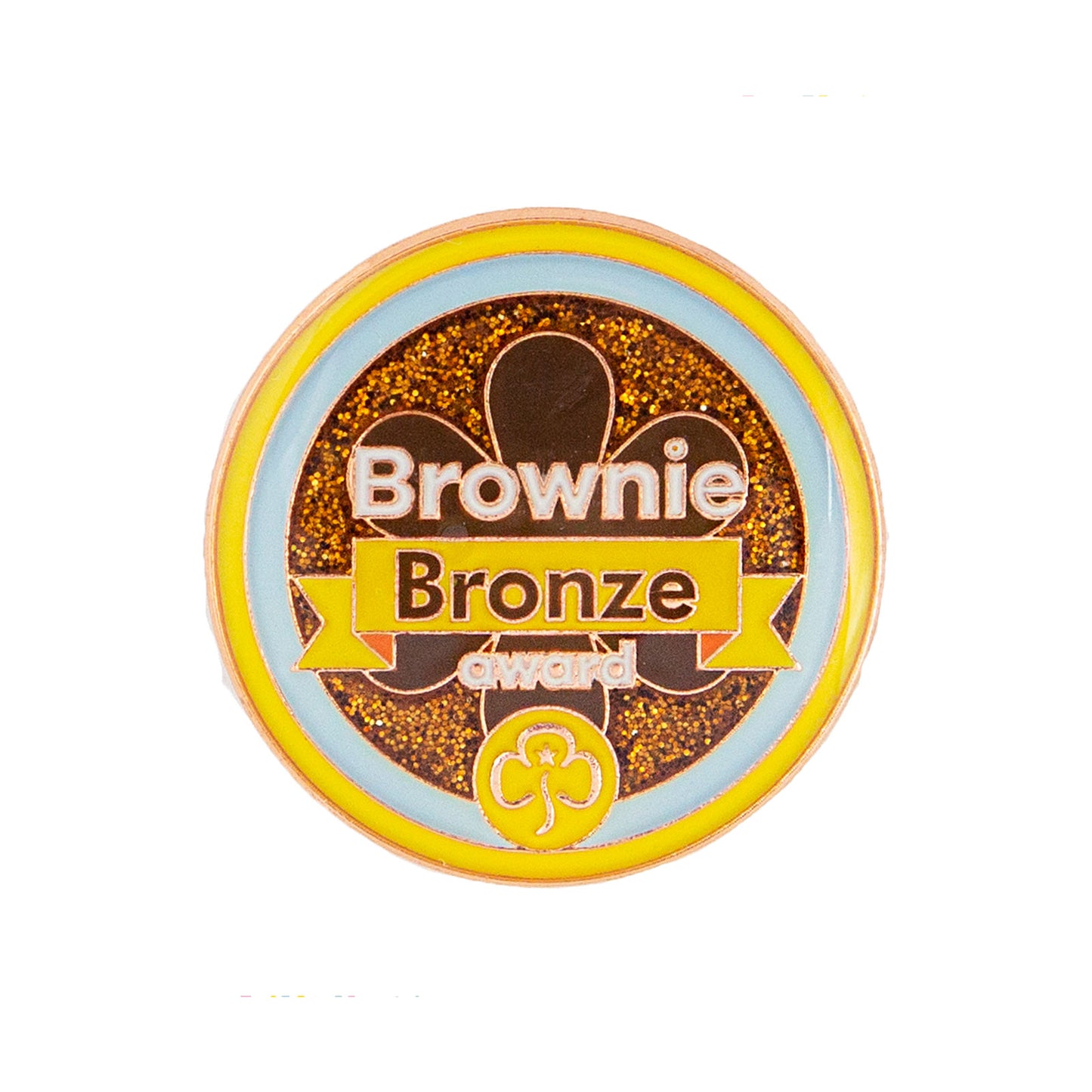 Bronze Award Metal Badge Brownies