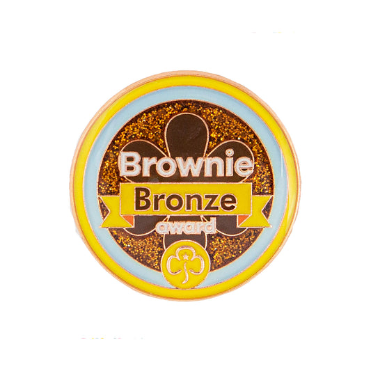 Bronze Award Metal Badge Brownies