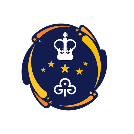 Queen's Guide award enamelled badge