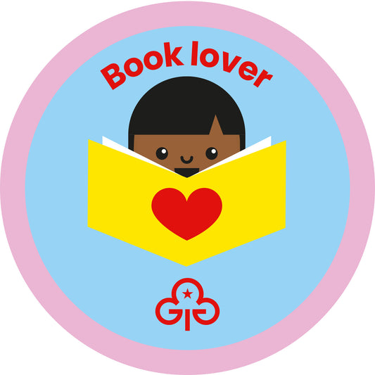 Rainbows Book Lover Woven Badge