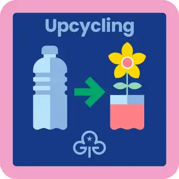 Guides Upcycling Woven Badge