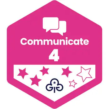 Skills Builder - Express Myself - Communicate Stage 4 Woven Badge
