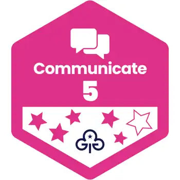 Skills Builder - Express Myself - Communicate Stage 5 Woven Badge