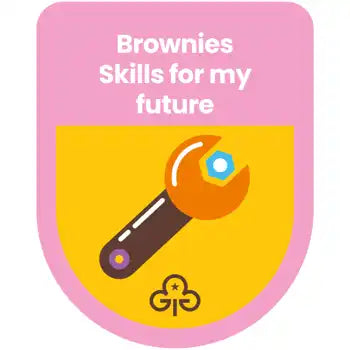 Brownies Skills For My Future Theme Award Woven Badge