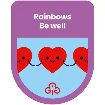 Rainbows Be Well Theme Award Woven Badge