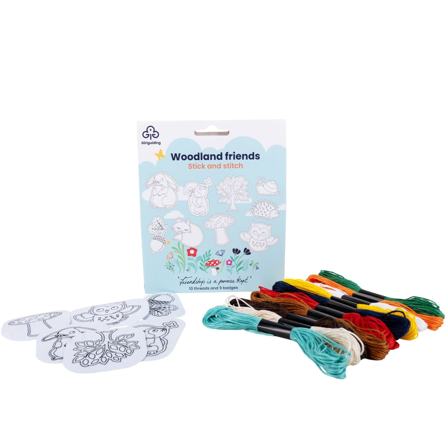 Woodland friends stick and stitch
