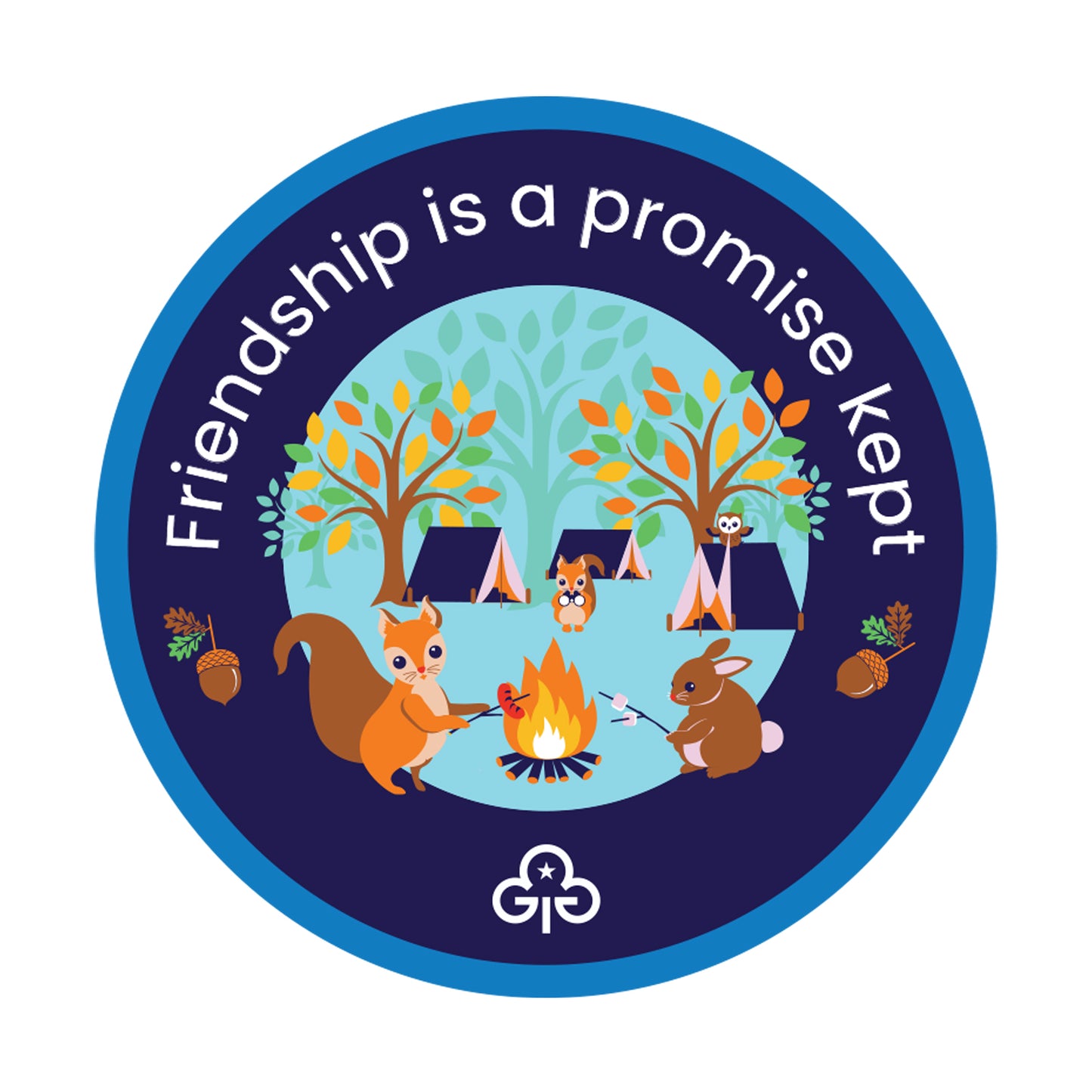 Friendship is a promise kept woven badge