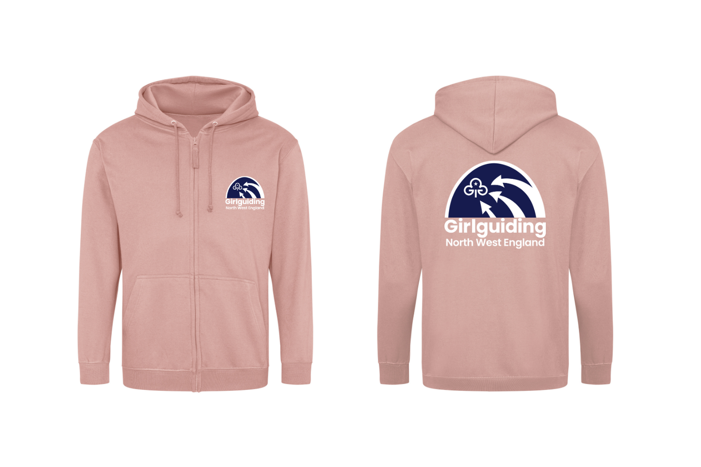 Region logo pullover and zipped hoodies