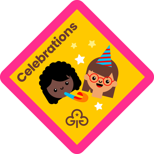 Brownies Celebrations woven badge