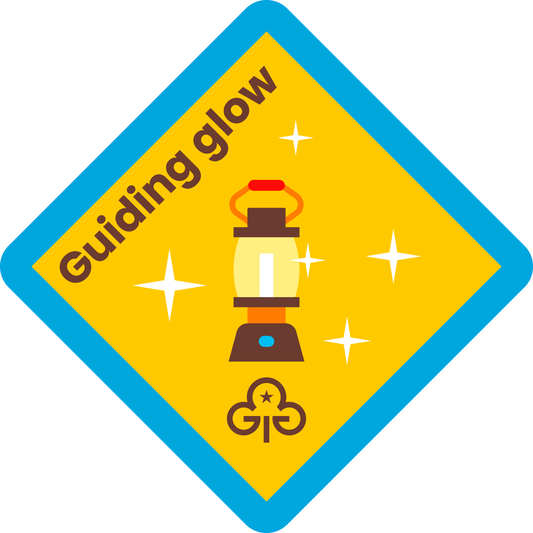 Brownies Guiding glow woven badge