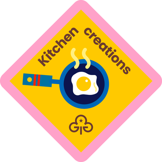 Brownies Kitchen creations woven badge