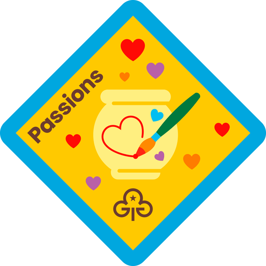 Brownies Passions woven badge