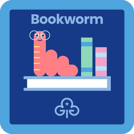 Guides Bookworm woven badge