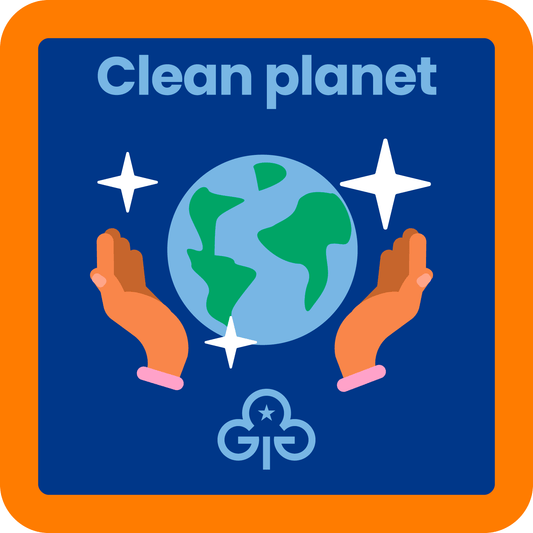 Guides Clean planet woven badge