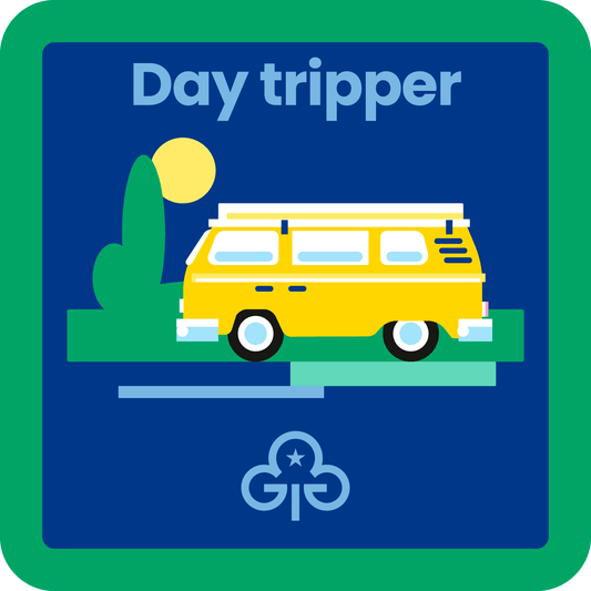 Guides Day tripper woven badge
