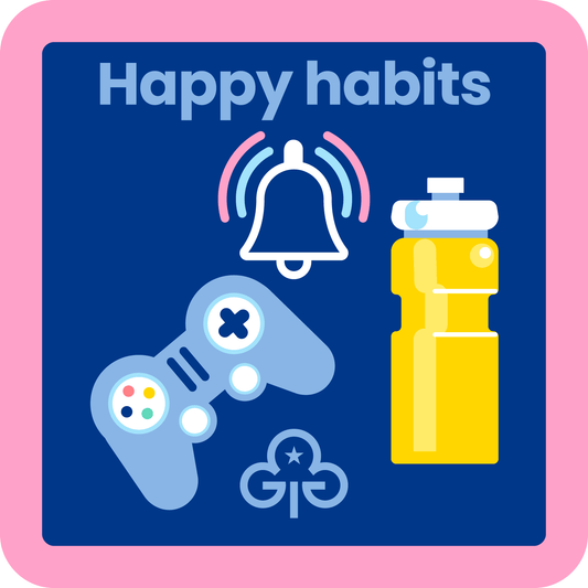 Guides Happy habits woven badge