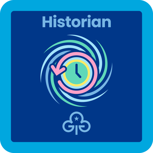 Guides Historian woven badge