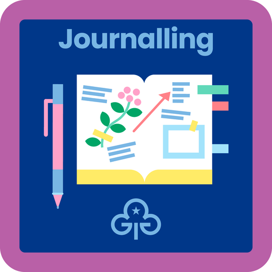 Guides Journalling woven badge