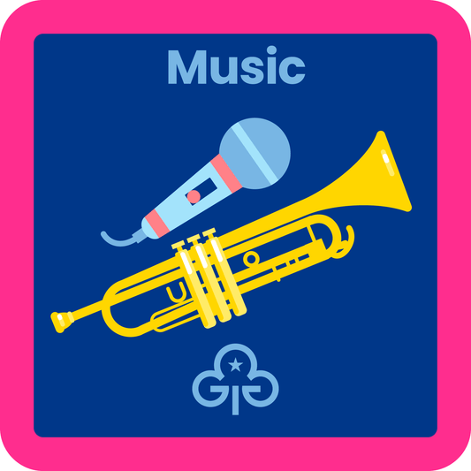 Guides Music woven badge