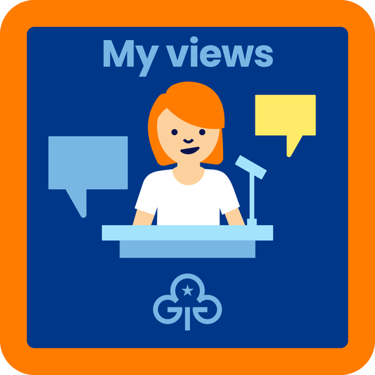 Guides My views woven badge