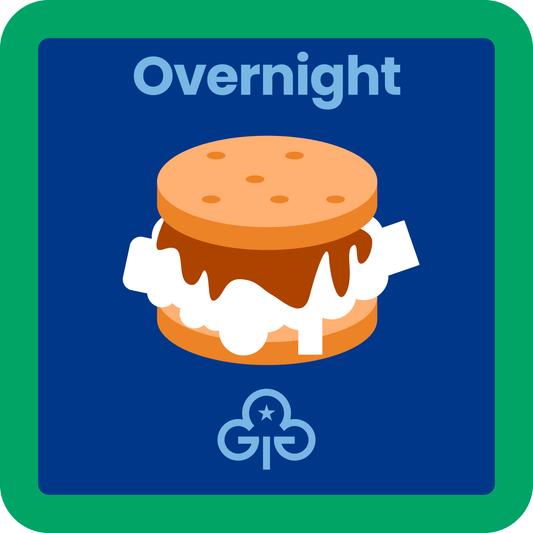 Guides Overnight woven badge