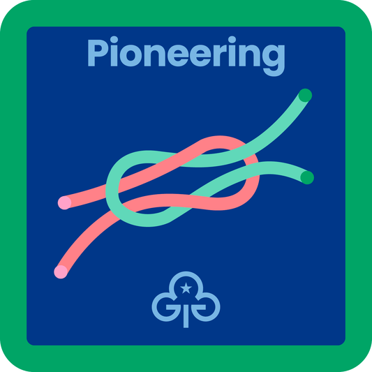 Guides Pioneering woven badge