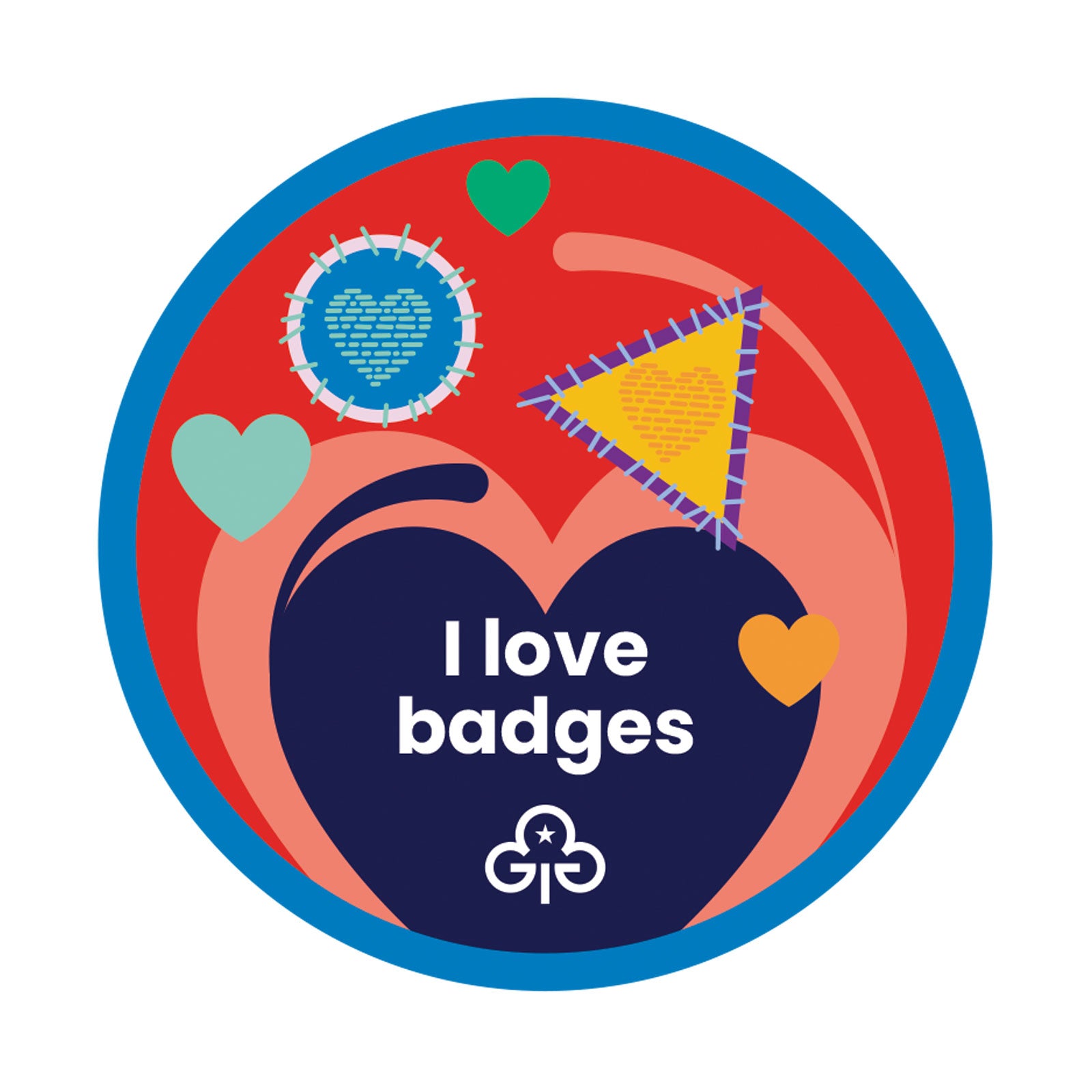 I Love Badges Woven Badge Girlguiding North West England Shop I Love Badges Woven Badge Girlguiding North West England Shop