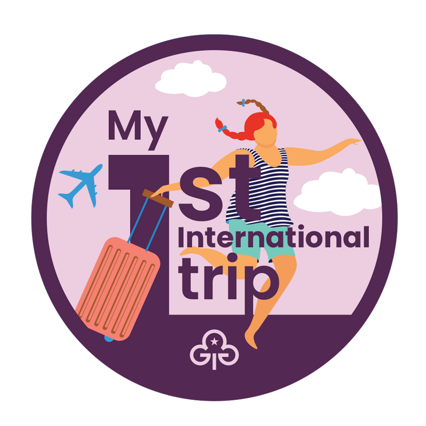 My 1st International Trip Woven Badge