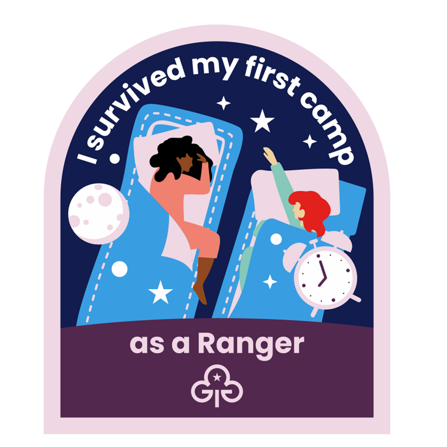 I survived my first camp as a Ranger woven badge