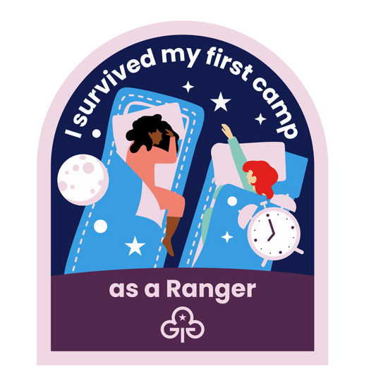 I survived my first camp as a Ranger woven badge