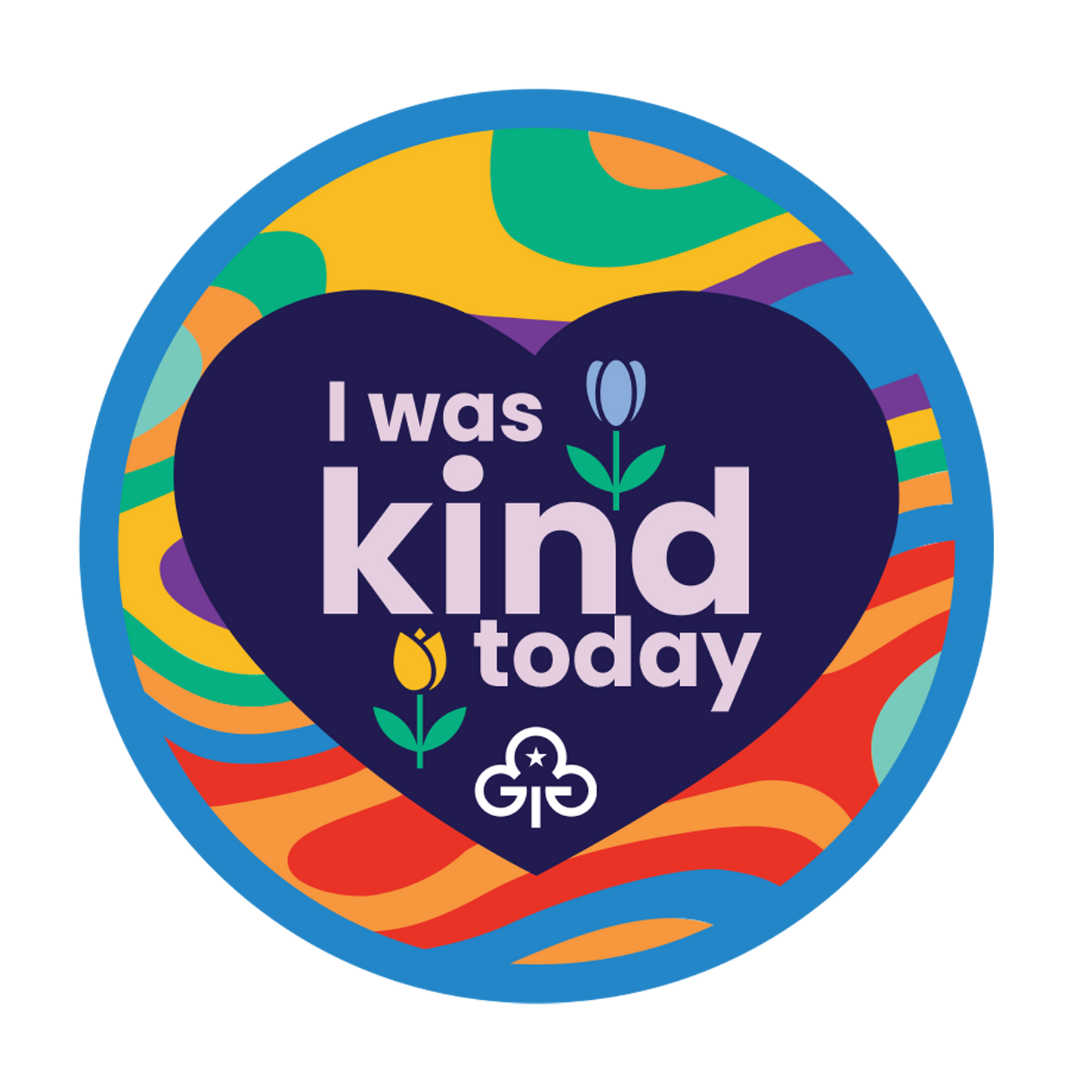 I was kind today woven badge