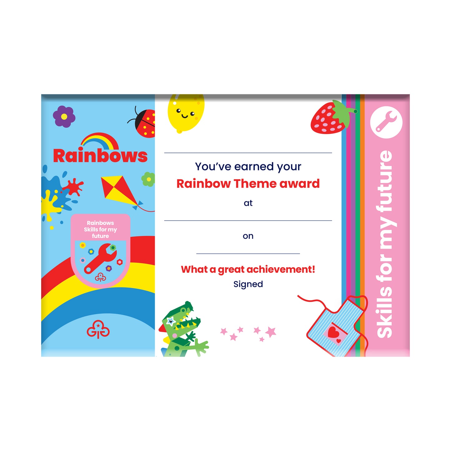Theme Award - Rainbows Skills For My Future Certificate