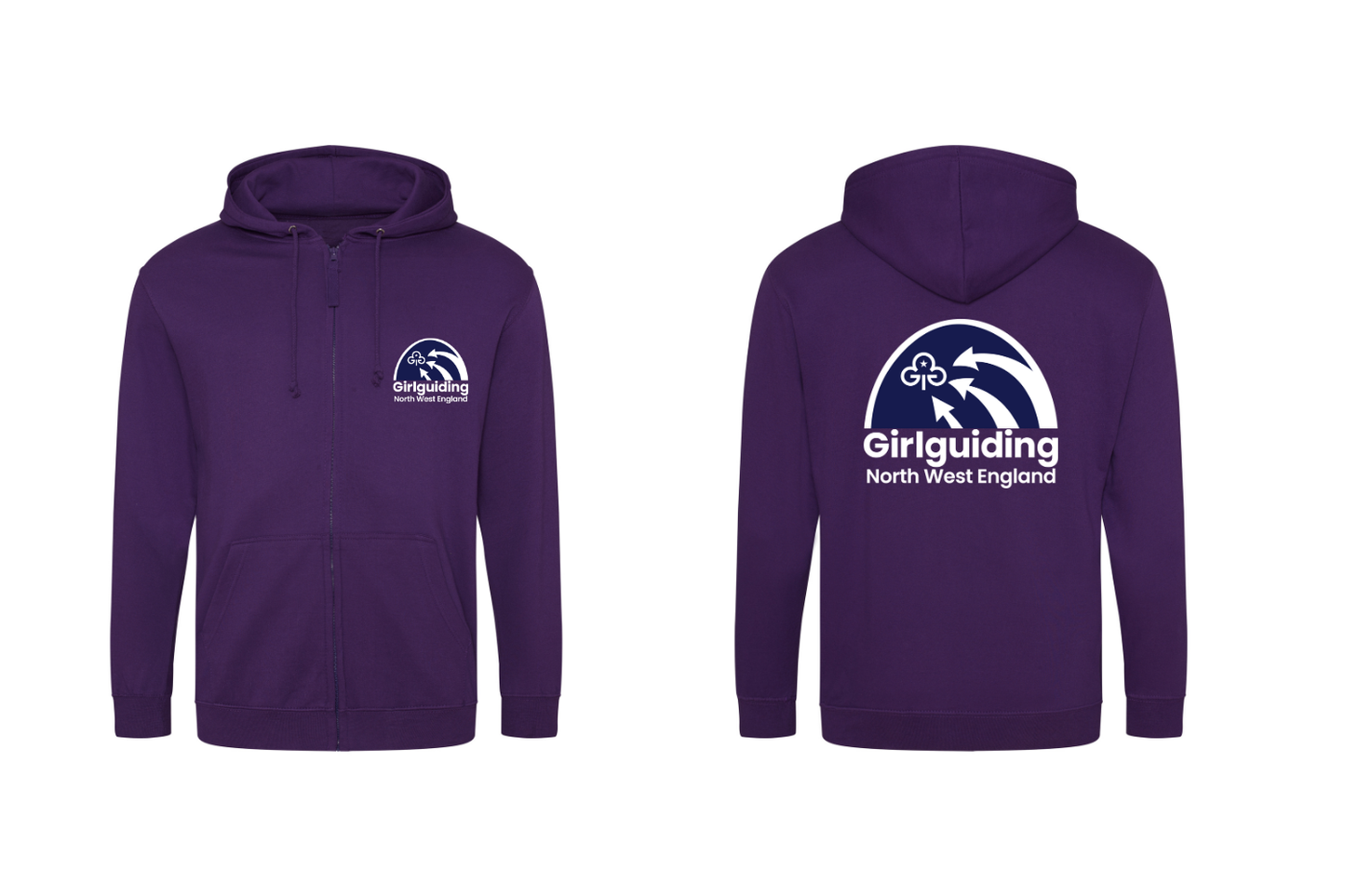 Region logo pullover and zipped hoodies