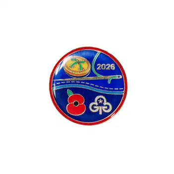 Remembrance Poppy metal badge 2026