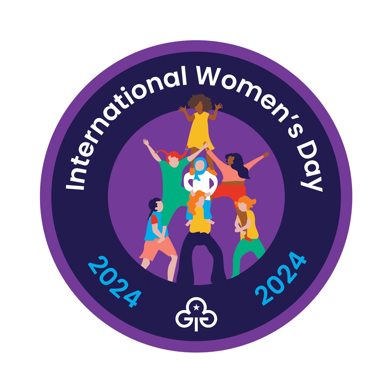 International Women's Day 2024 Woven Badge Girlguiding North West