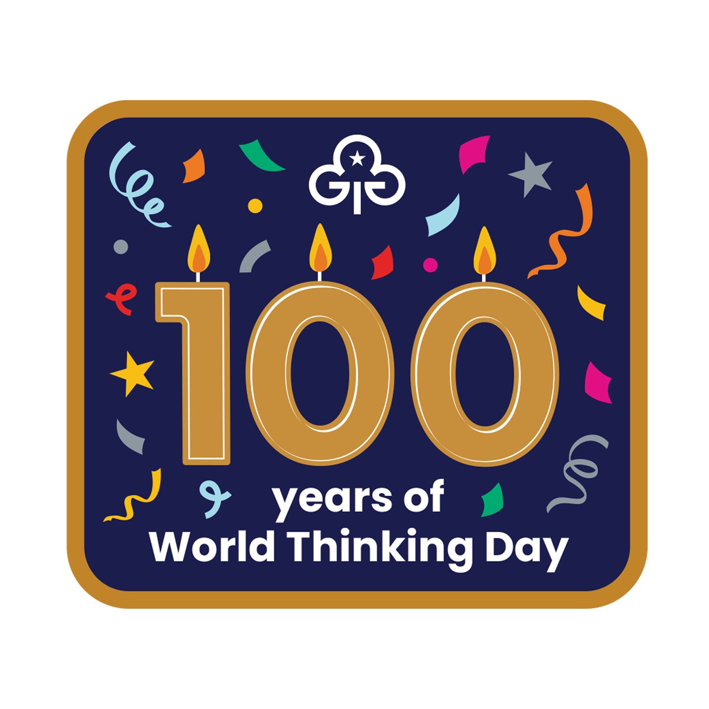World Thinking Day 2026 woven badge