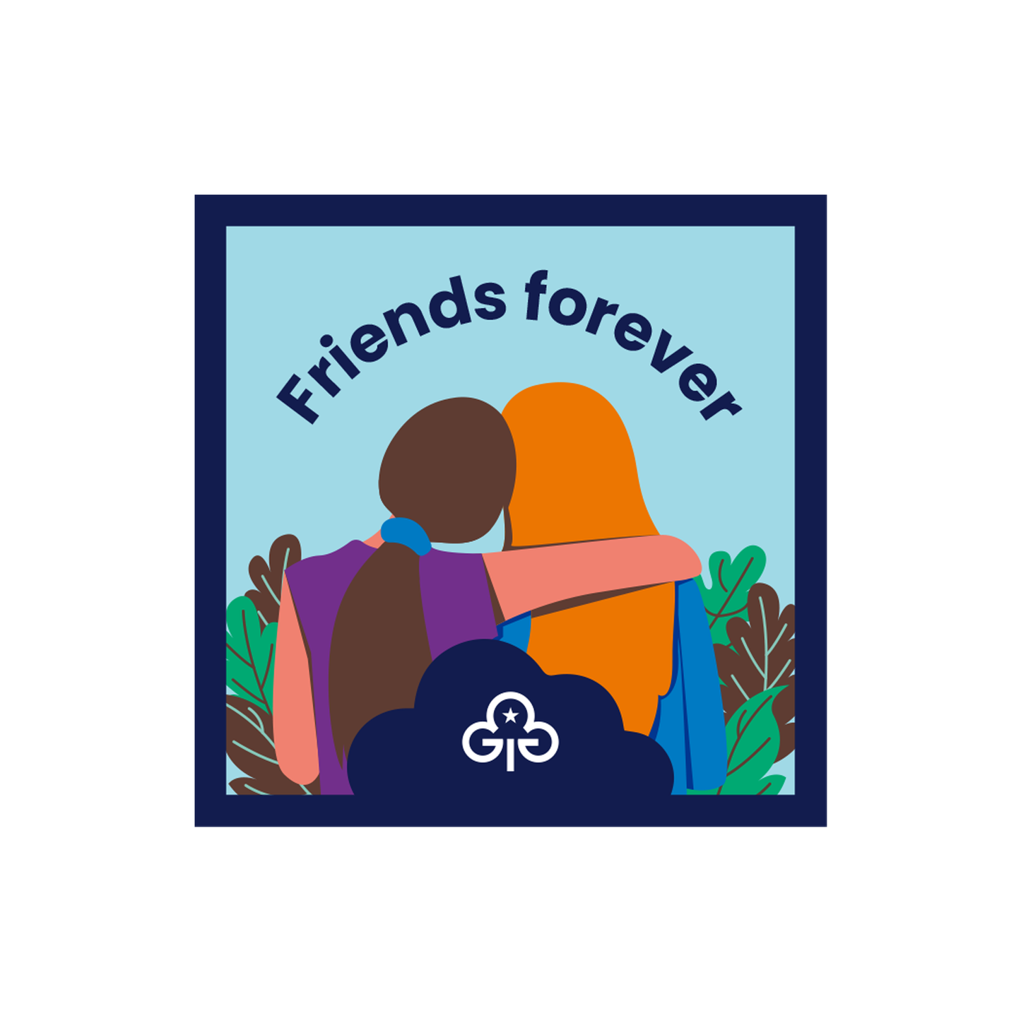 Friends forever woven badge