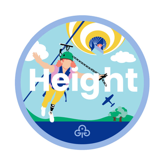 Guides height adventure woven badge
