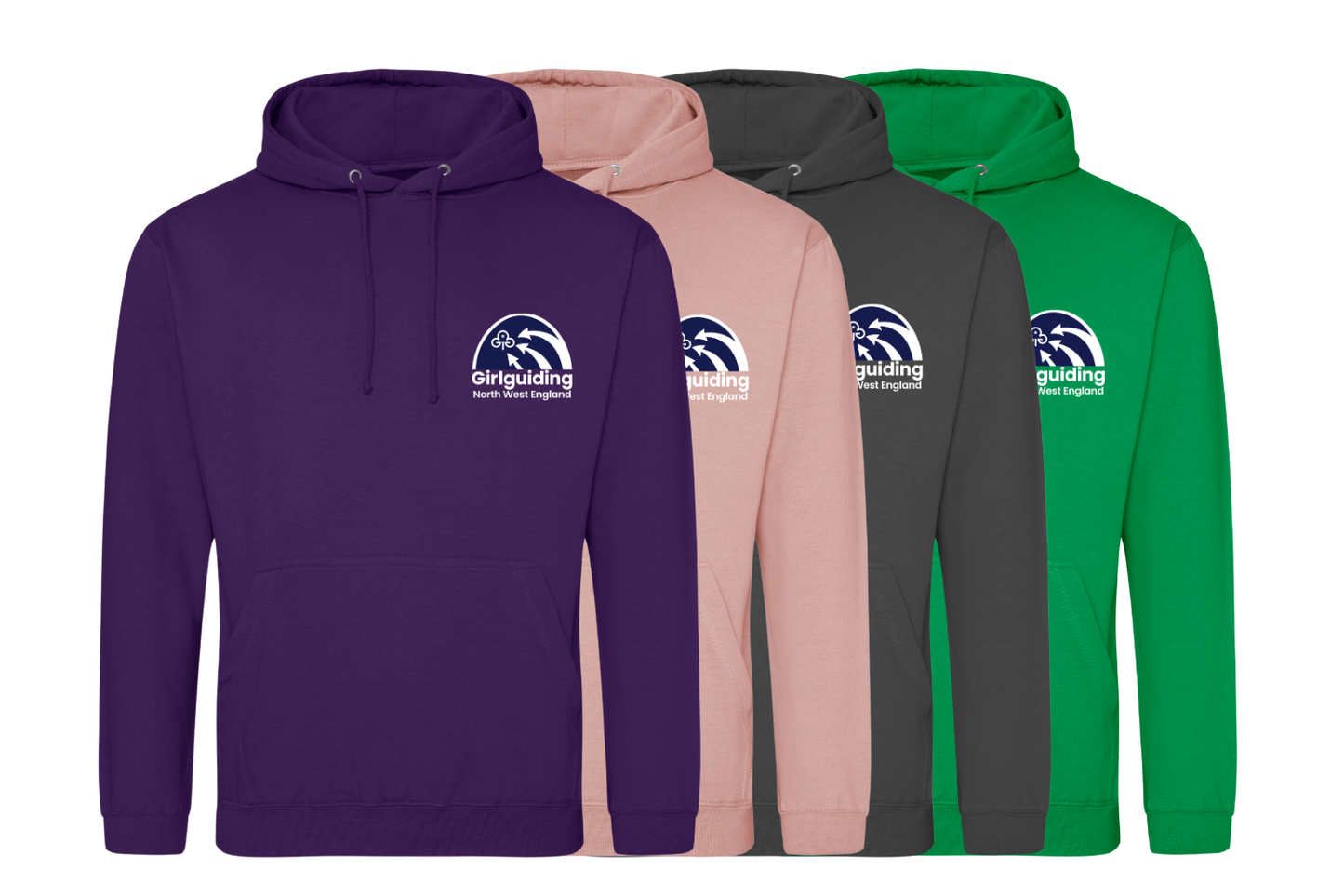 Region logo pullover and zipped hoodies