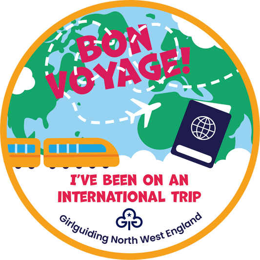 I've been on an international trip woven badge