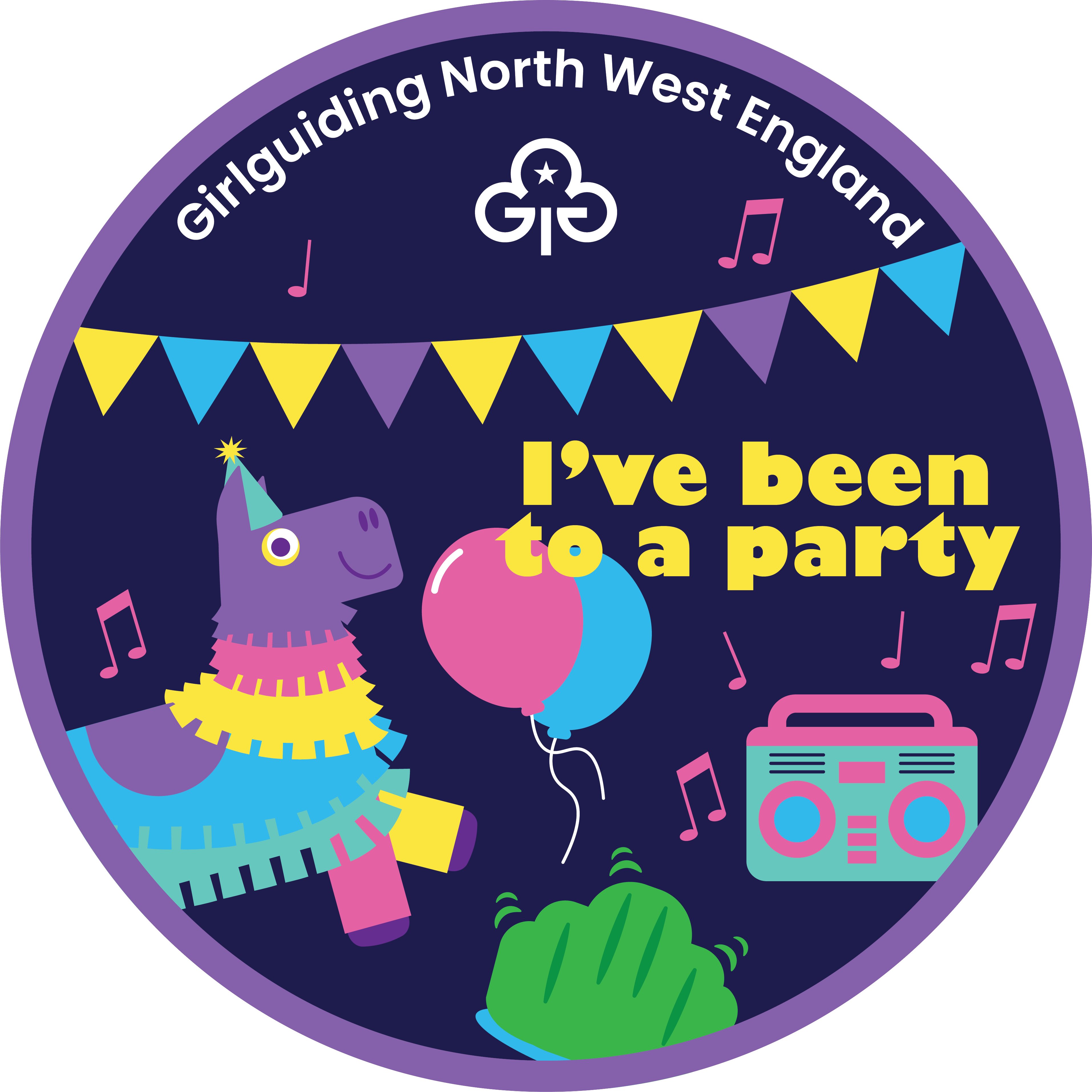 I've been to a party woven badge – Girlguiding North West England Shop