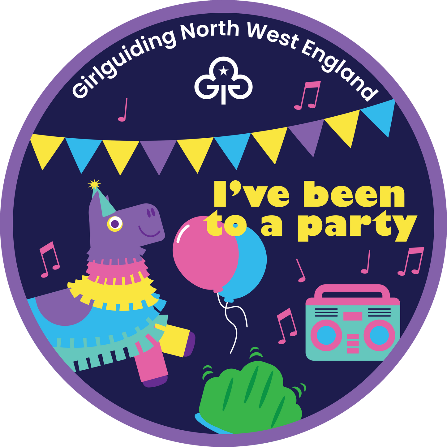 I've been to a party woven badge