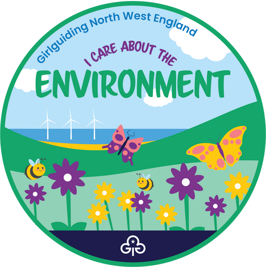 I Care About the Environment Woven Badge