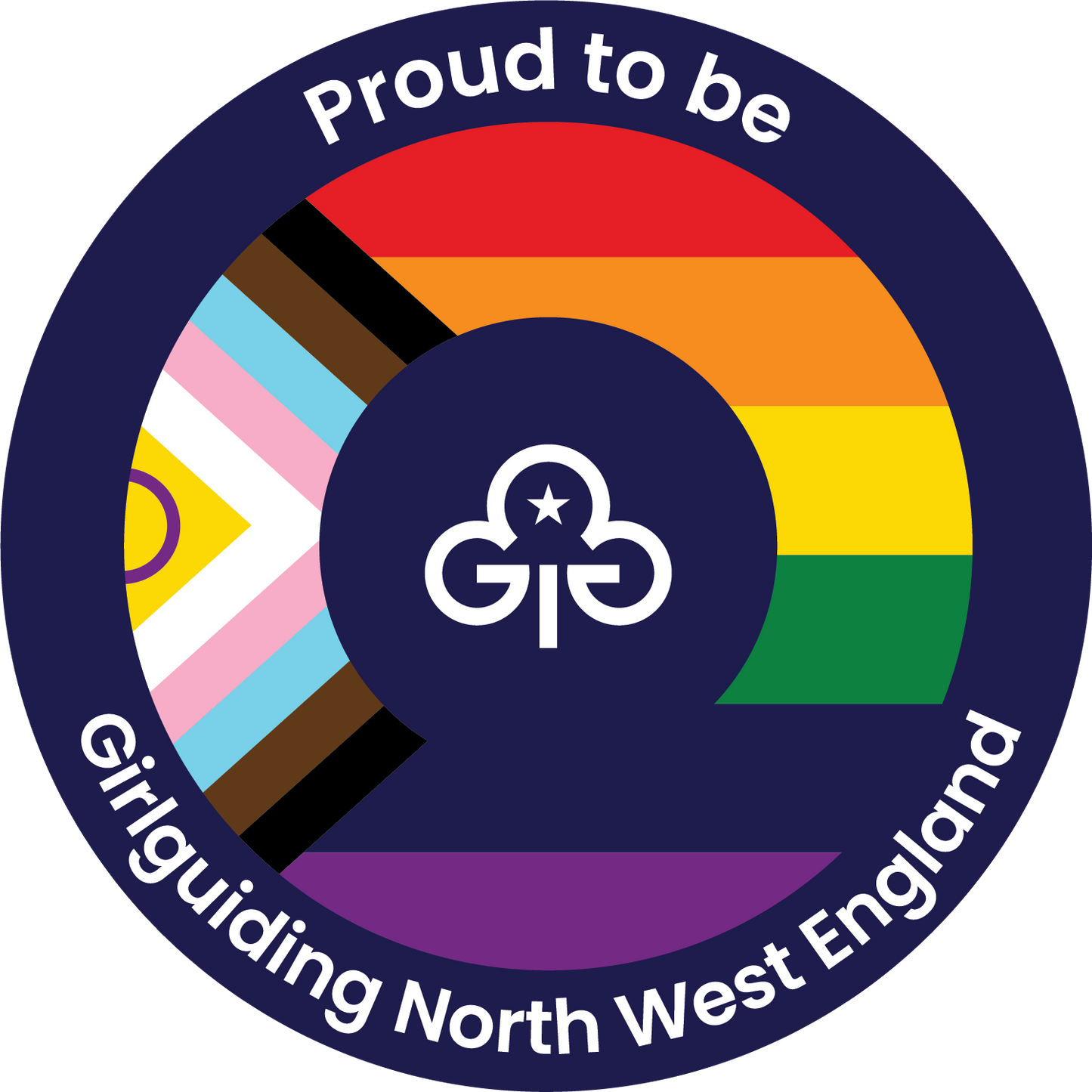 Girlguiding North West England - Proud to be.... Gay Pride Woven Badge