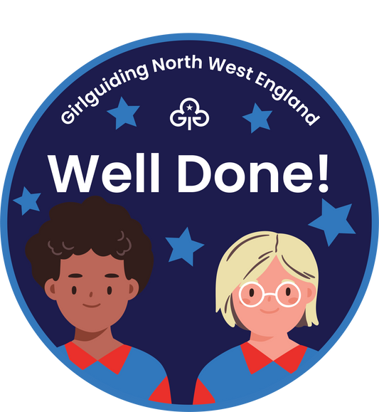Region Well Done Guides woven badge