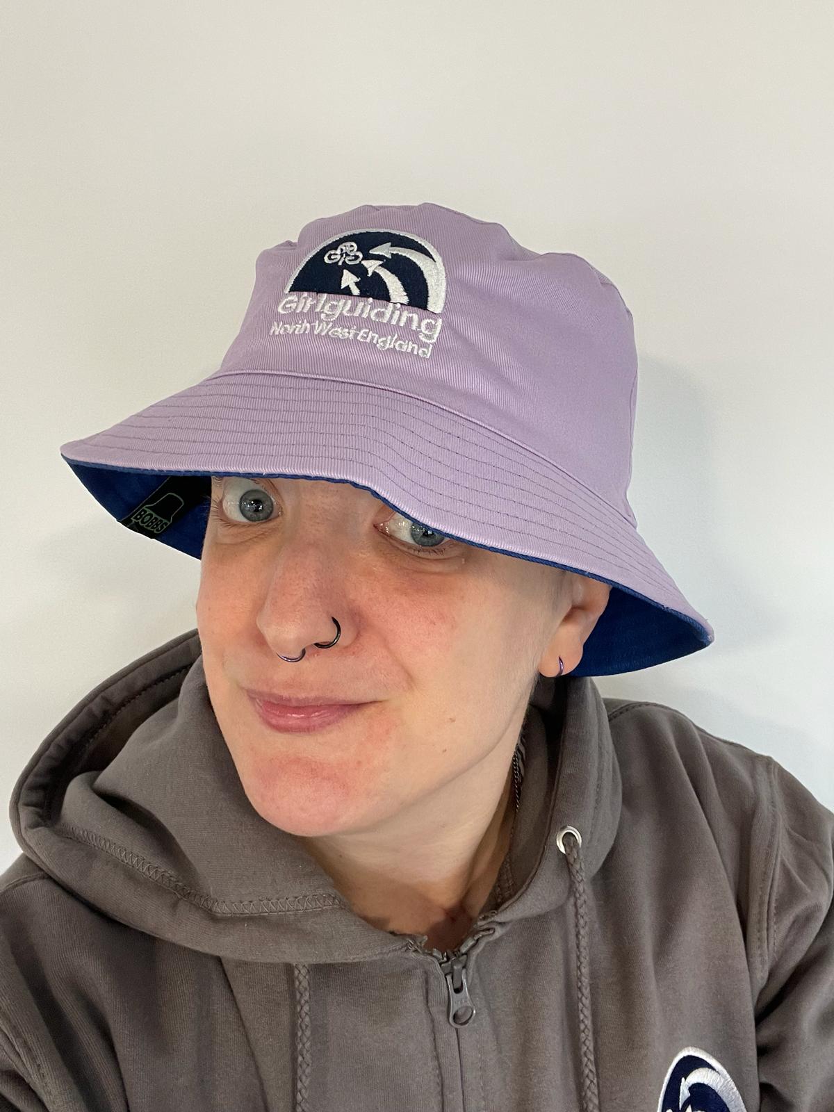 Region logo reversible bucket hat Girlguiding North West England Shop